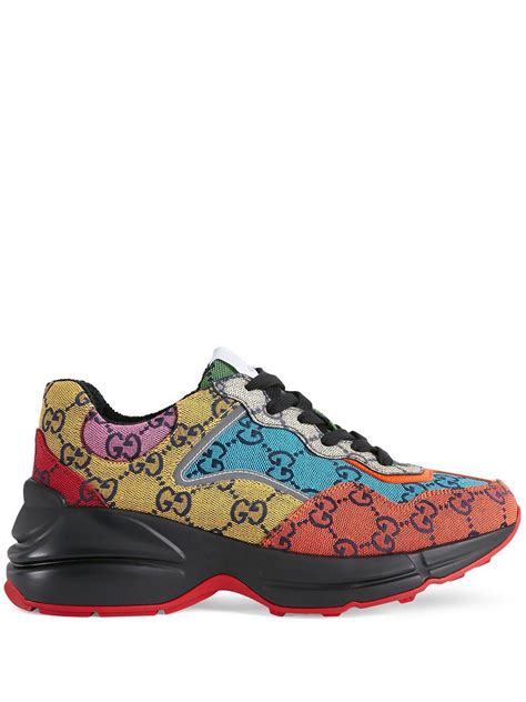 rhyton gucci sneaker price|gg rhyton low top sneakers.